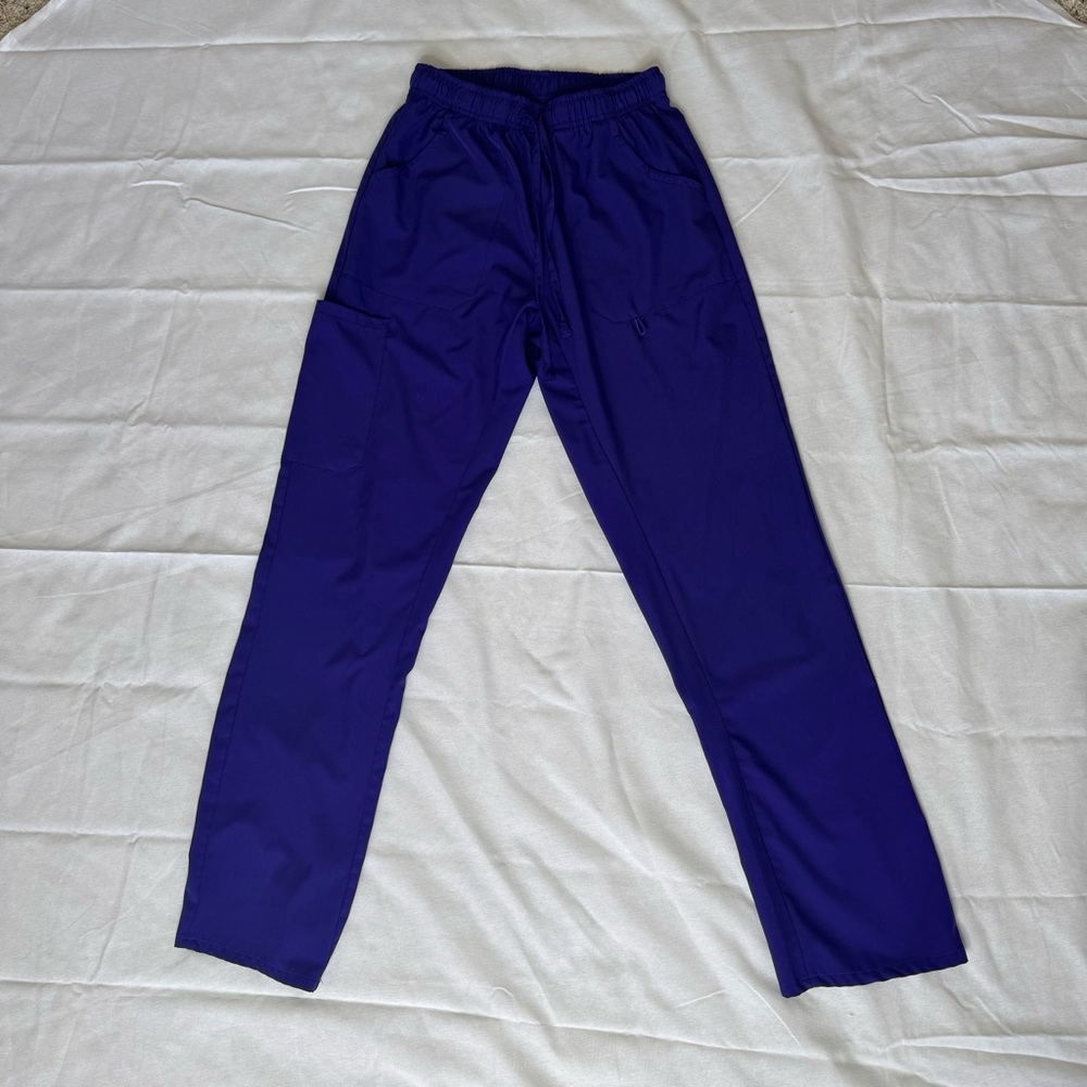 Hey Medical Uniform Scrub Pants Purple Style H3124 Size XS - Picture 2 of 9